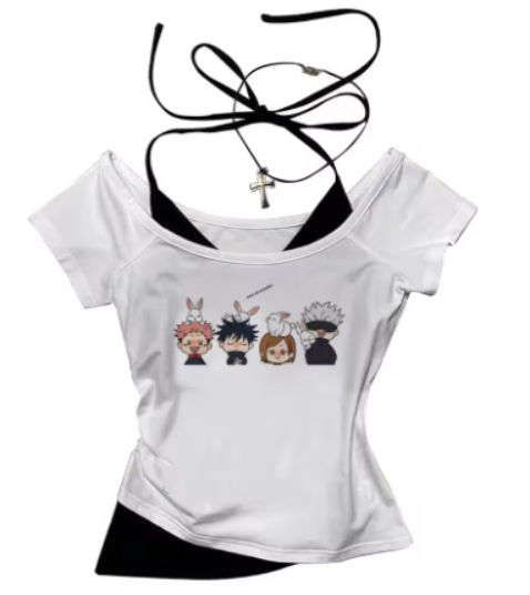 Gojo Satoru Summer CropTop (Jujutsu Kaisen)