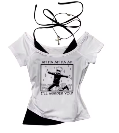 Satoru Gojo Crop Top (Jujutsu Kaisen)